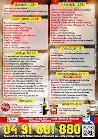 Menu Promopizza Page 1