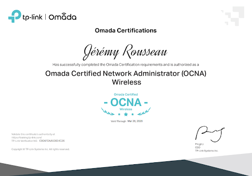 🎉 De la passion à l’expertise : une nouvelle certification pour Jérémy ! 🎉

Quand on aime son métier, on ne cesse jamais d’apprendre ! 💡 C’est dans cet esprit que Jérémy Rousseau, notre technicien, vient d’obtenir la certification TP-Link OCNA Wireless. Un gage de compétence supplémentaire pour accompagner nos clients avec toujours plus d’expertise sur leurs infrastructures réseau.

Chez Cavatore Technologie, nous croyons en la formation continue pour offrir des solutions toujours plus performantes et sécurisées. Félicitations Jérémy pour cette belle réussite ! 👏

#Certification #Formation #TPLink #Informatique #Réseau #CavatoreTechnologie #ÉvolutionProfessionnelle