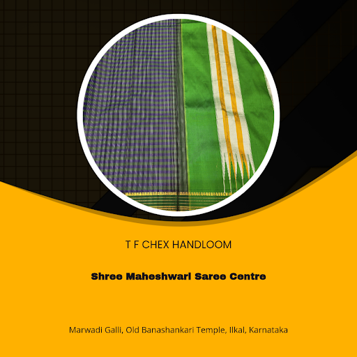 Discover the exquisite craftsmanship of T F Chex Handloom sarees from Shree Maheshwari Saree Cent… post image