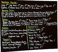 Menu Café des 2 Chefs Page 1