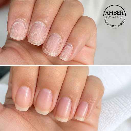 Worried about weak or damaged nails after extensions? At Amber by Bhavikaa Saluja in Durgapura, J… post image