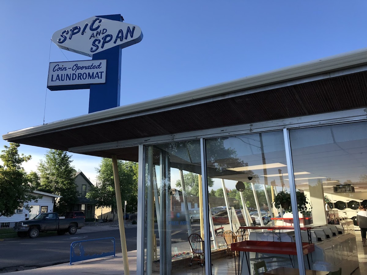 Self-service laundry at Spic and Span Laundromat, Laramie, WY