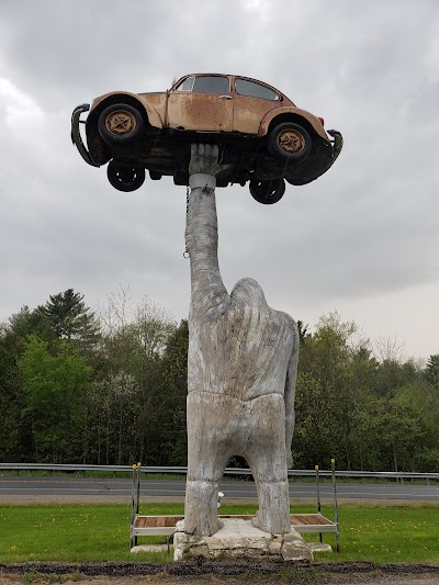 Gorilla Holding a VW Beetle