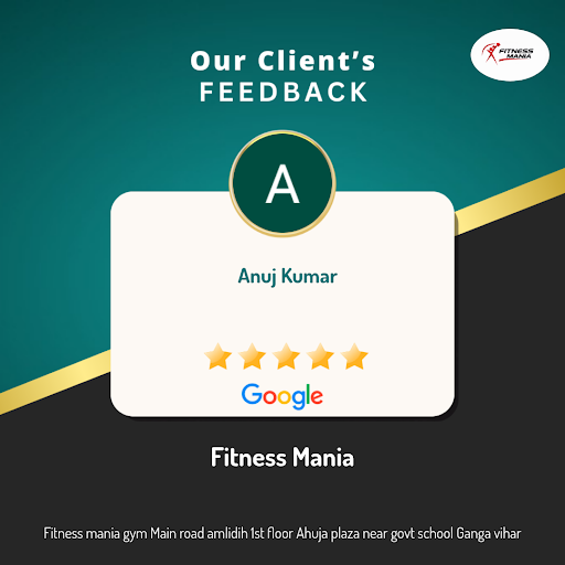 Anuj Kumar swears by Fitness Mania in Raipur, a top-notch chest workout gym near me! He raves abo… post image