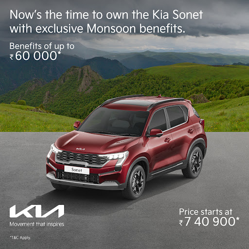 This monsoon, bring home the Kia Sonet with exclusive benefi