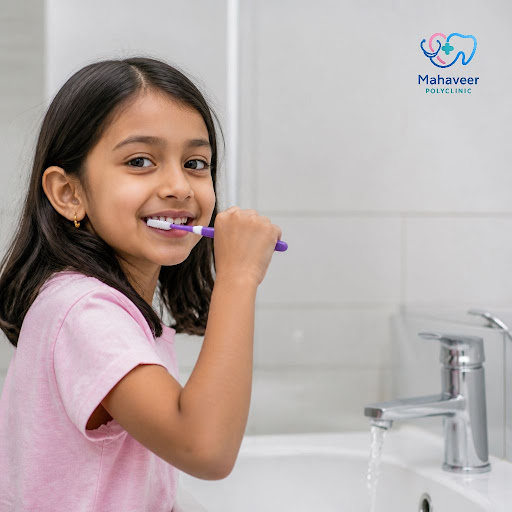 Healthy smiles start early. At Mahaveer Polyclinic in Ohdar Village, Ranchi, we focus on teaching… post image