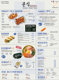 Menu BUNSIK Page 1