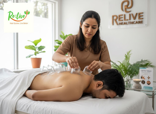 Curious about how cupping therapy can ease pain and speed up recovery? At Relive Healthcare in Go…