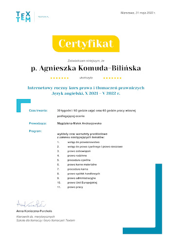 Comentarii opinii despre Anglopolis - biuro tłumaczeń język angielski, tłumacz przysięgły