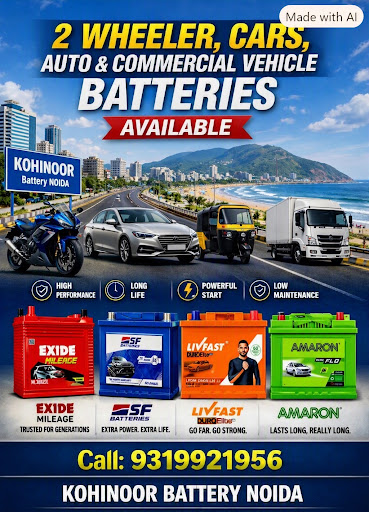 Kohinoor Battery Noida: Your trusted vehicle battery specialist! Serving all 2‑wheelers, cars, au… post image