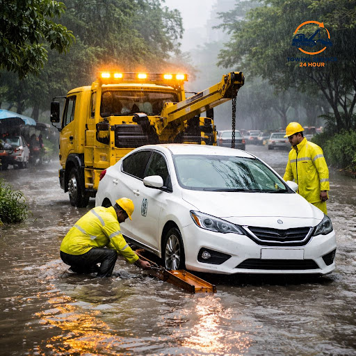 Stuck in waterlogged roads this monsoon? Towing Service 24 hours in Andheri, Mumbai offers fast,… post image