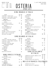 Menu Osteria Beaux Arts Page 5