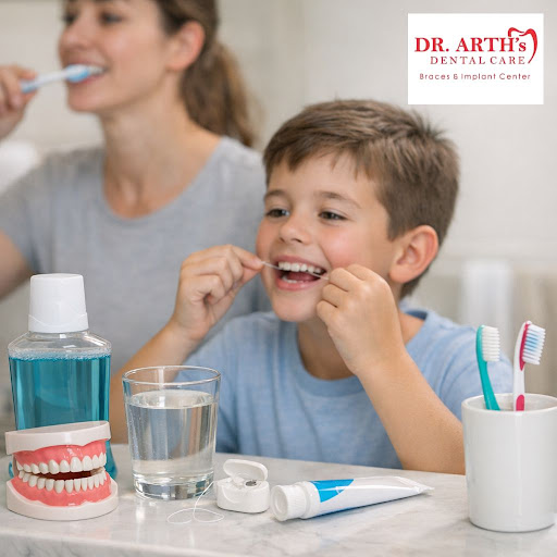 Healthy teeth start at home. At Dr Arths Dental Care Braces & Implant Center, we help families bu…