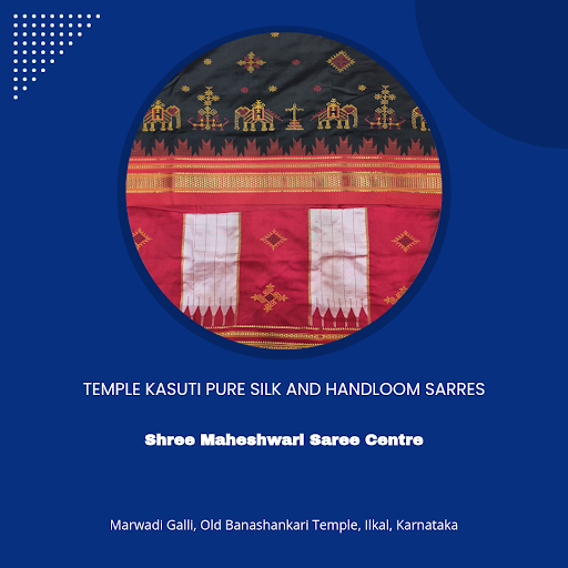 Shop the best selling Temple kasuti Pure silk and handloom sarres at Shree Maheshwari Saree Centr… post image
