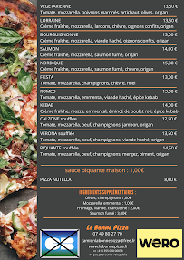 Menu La Bonne Pizza Page 2