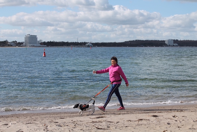 Vital mit Hund photo