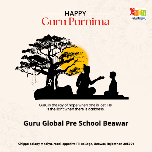 On Guru Purnima, we honor our caring teachers at Guru Global Pre School Beawar. Our experienced s… post image