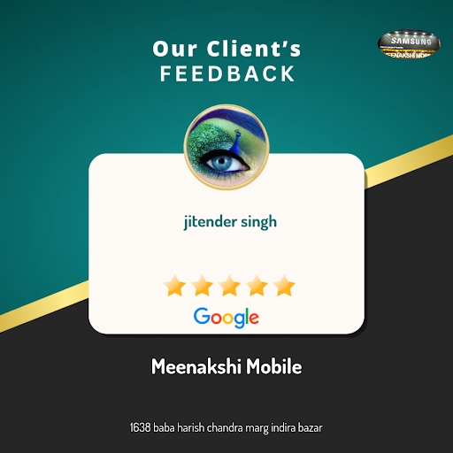Jitender Singh loved the exceptional service at Meenakshi Mobile, a premier mobile phone shop in… post image