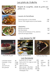 Menu L'Ecrin de Violette Page 1