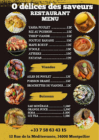 Menu Ô Délices des Saveurs Page 1