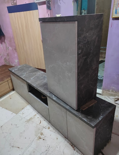 🔥 Before & After Wall Mounted TV Unit | Golden Labour Group Mumbai