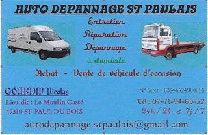 Photo n°1 de Auto-Dépannage St Paulais à Saint-Paul-du-Bois (Atelier de mécanique automobile)