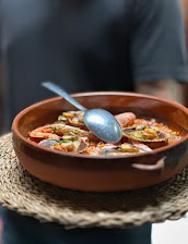 Arroz A la Cazuela Con Zamburiñas Gambas Y Alcachofas