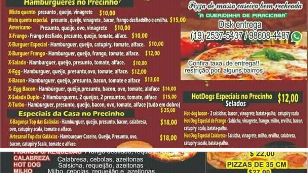 Super Pizza 10 - Nosso cardápio com pizzas a partir de R$