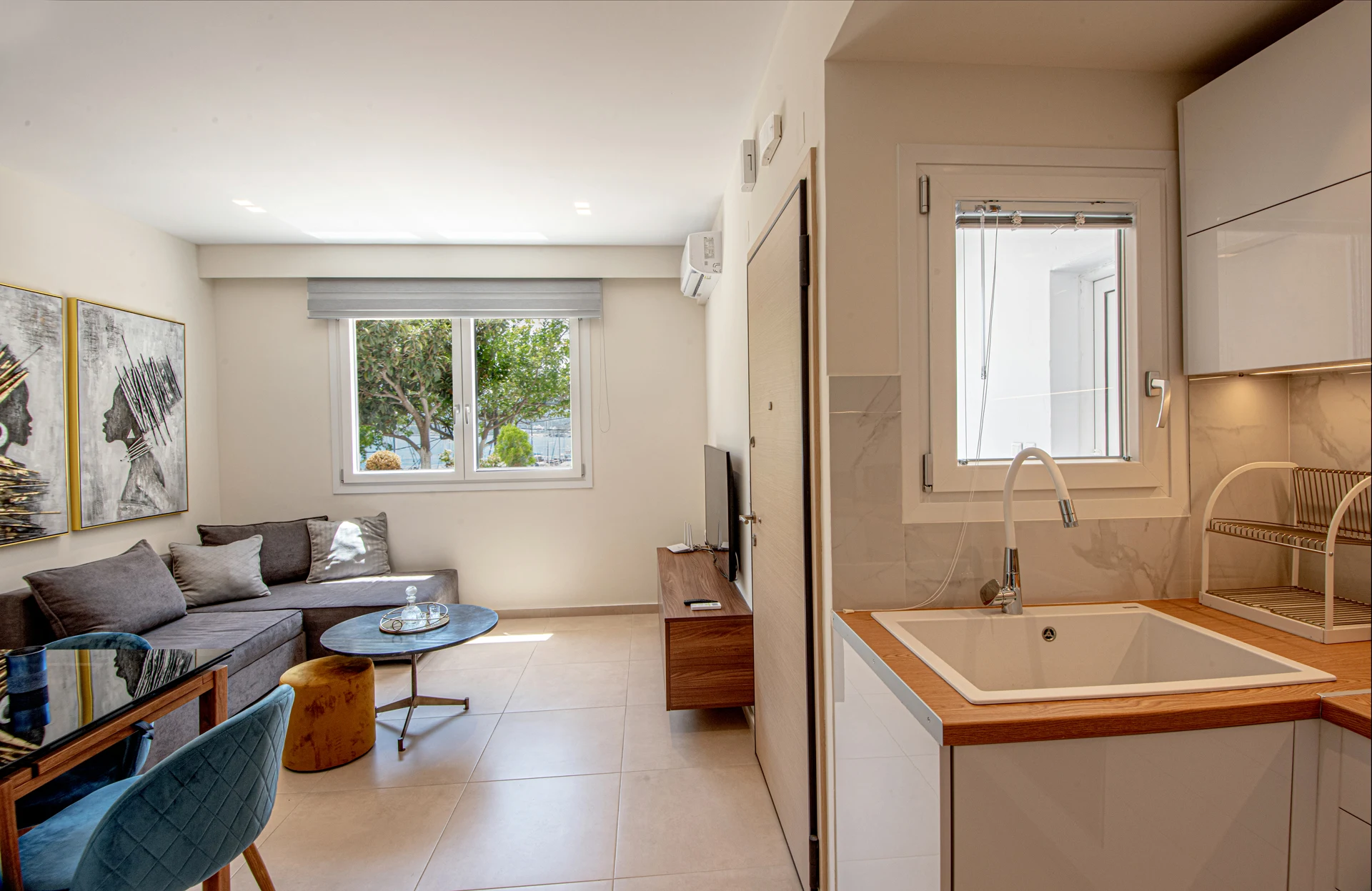 Luxury apartment marine view