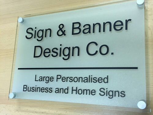 Glass Name Plate