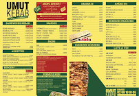Menu Umut Kebab Dinard Page 1