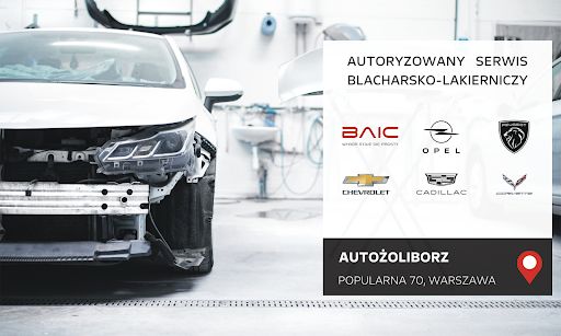 AutoŻoliborz Wielomarkowy Serwis Blacharsko-Lakierniczy BAIC, Opel, Peugeot, Chevrolet, Cadillac, Corvette.