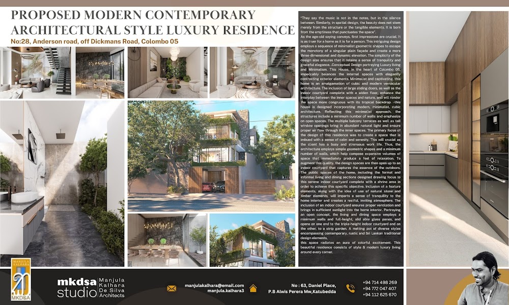 MKDSA Studio, Manjula Kalhara De silva architects