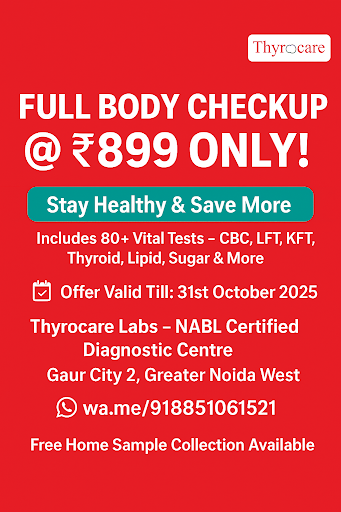 🩸 FULL BODY CHECKUP @ ₹899 ONLY!