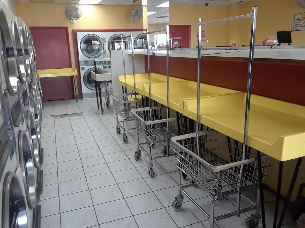 Clean laundry equipment at Soapy Clean Laundromat in Aurora, CO