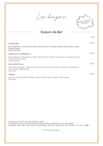Menu BS Restaurant Annonay Page 1
