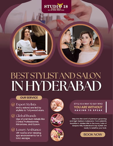 ✨ Best Stylist and Salon in Hyderabad – Studio 18 Unisex Salon ✨ post image