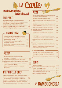 Menu La Bambochella Page 1