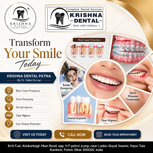 Krishna Dental Patna - By Dr. Rahul Kumar offers comprehensive dental services to ensure healthy… post image