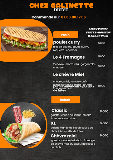 Photo 1 - chez galinette snack Tacos Burger Kebab