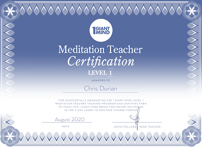 Meditation Teacher - Chris Durian
