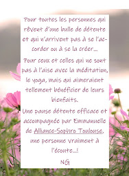 Photo n°6 de Alliance-Sophro Emmanuelle Silly Sophrologue Toulouse à Toulouse (Programme de bien-être)