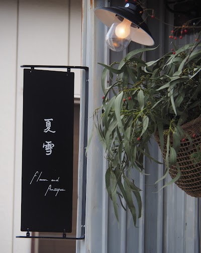 夏雪 ドライフラワーと古道具