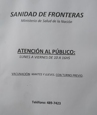 Sanidad de fronteras, Author: Sofia Basanta