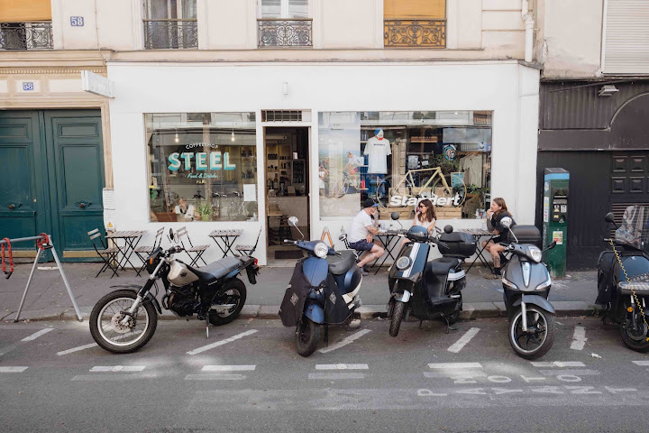 Steel cyclewear & coffee shop by null