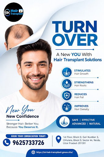 Looking for a trusted Hair Transplant Clinic in Noida? SK Hair Transplant provides advanced Hair… post image