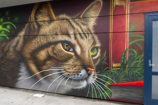 SWIFTMANTIS Cat Mural - Kevin the Parkland School Cat