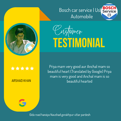 ARSHAD KHAN raves about his exceptional experience at Bosch car service | Usha Automobile in Gora…
