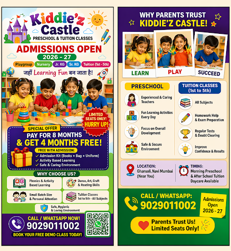 ✨Kiddie’z Castle Preschool 4 Months FREE Offer post image