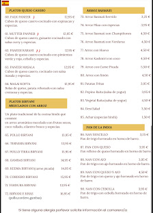 Fotografía de Agra Tandoori Indian Restaurant Carta